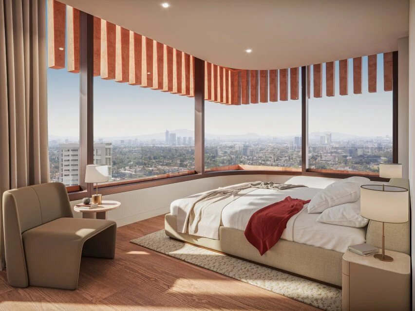 شاهکار معماری آسمانخراش با سطوح دستساز / عکس